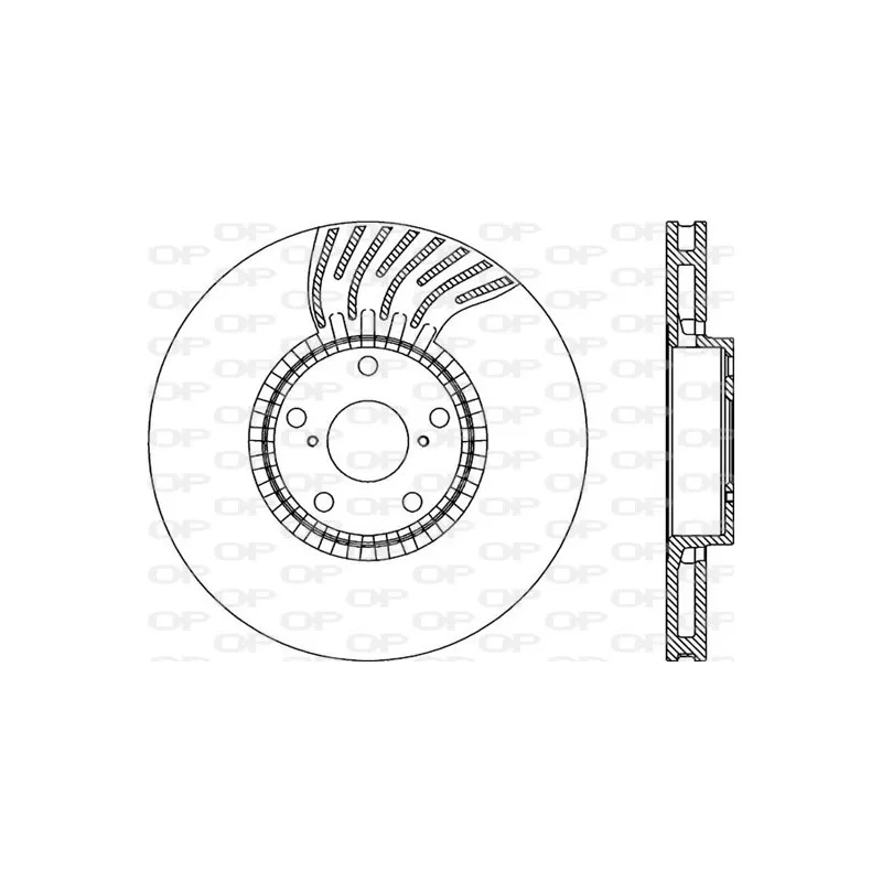 Disque de frein avant gauche OPEN PARTS BDR2284.20