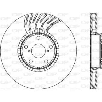 Disque de frein avant droit OPEN PARTS BDR2285.20