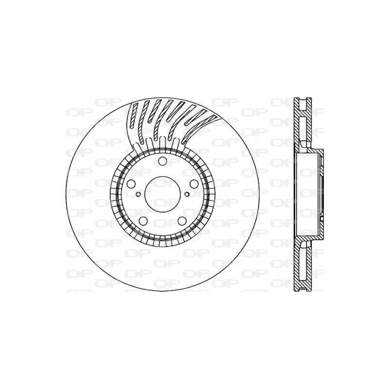Disque de frein avant droit OPEN PARTS BDR2285.20