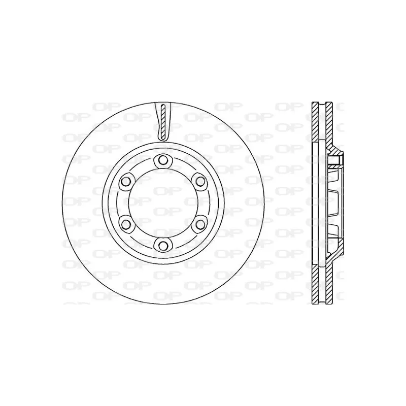 Jeu de 2 disques de frein avant OPEN PARTS BDR2286.20