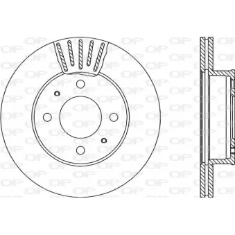 Jeu de 2 disques de frein avant OPEN PARTS BDR2289.20