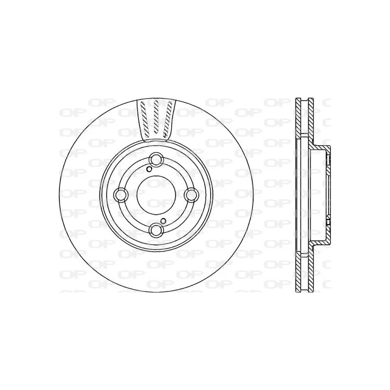 Jeu de 2 disques de frein avant OPEN PARTS BDR2290.20