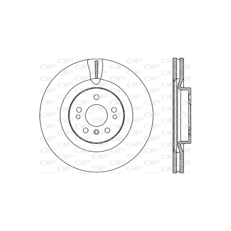 Jeu de 2 disques de frein avant OPEN PARTS BDR2294.20