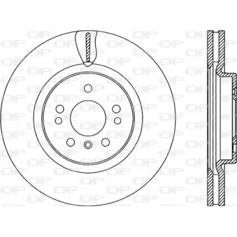 Jeu de 2 disques de frein avant OPEN PARTS BDR2295.20