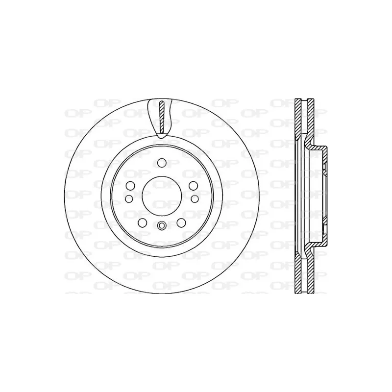 Jeu de 2 disques de frein avant OPEN PARTS BDR2295.20