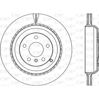 Jeu de 2 disques de frein arrière OPEN PARTS BDR2297.20