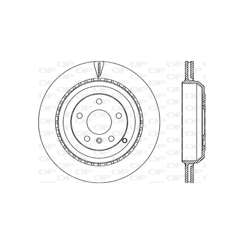 Jeu de 2 disques de frein arrière OPEN PARTS BDR2297.20