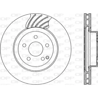 Jeu de 2 disques de frein avant OPEN PARTS BDR2298.20