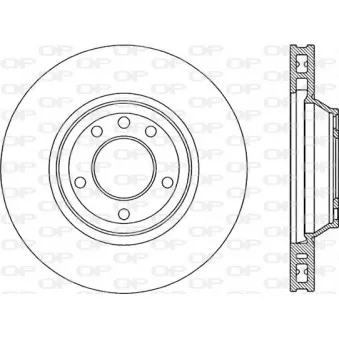 Disque de frein avant droit OPEN PARTS BDR2299.20