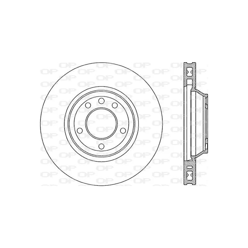 Disque de frein avant droit OPEN PARTS BDR2299.20