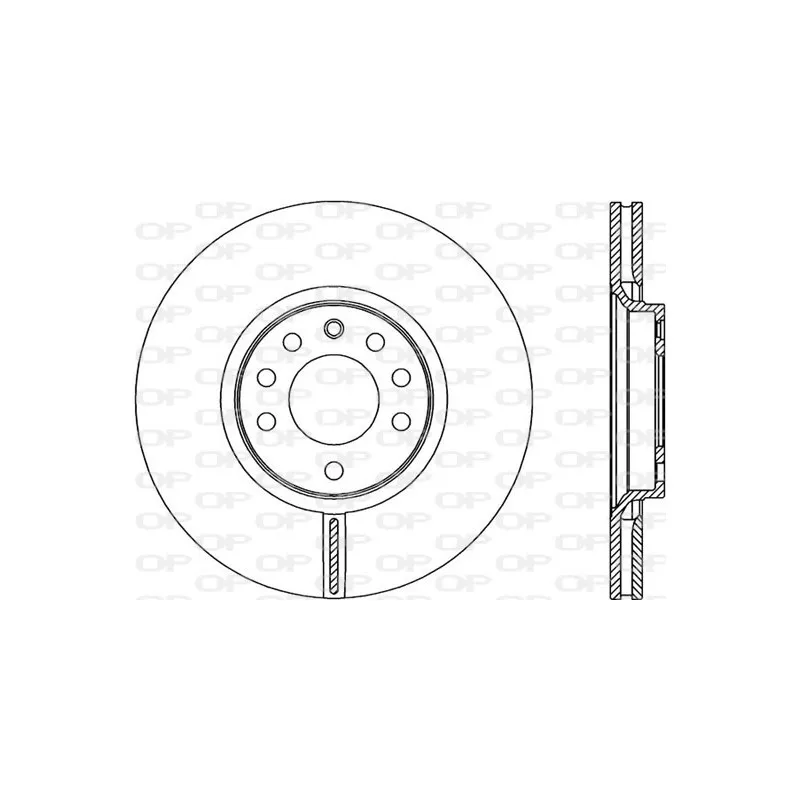 Jeu de 2 disques de frein avant OPEN PARTS BDR2301.20