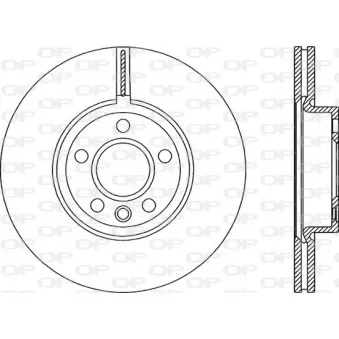 Jeu de 2 disques de frein avant OPEN PARTS BDR2302.20
