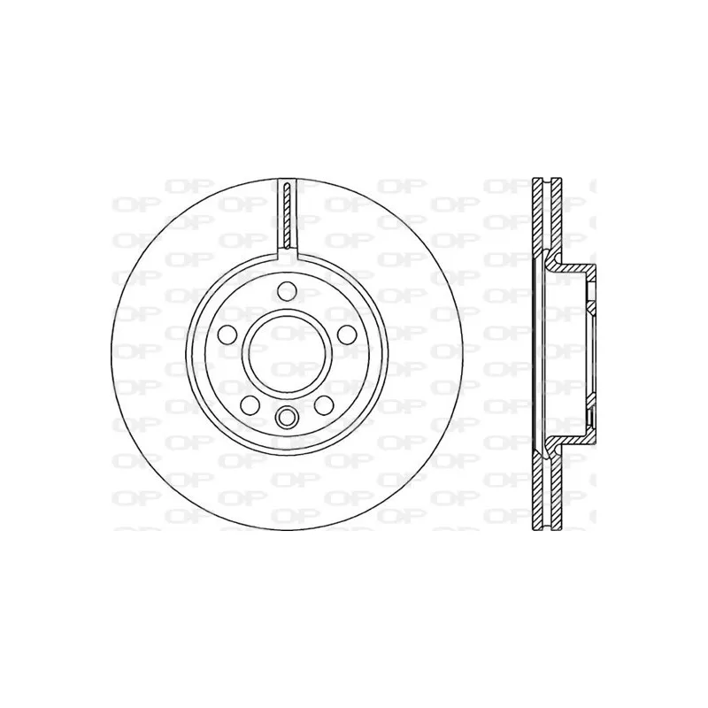 Jeu de 2 disques de frein avant OPEN PARTS BDR2302.20