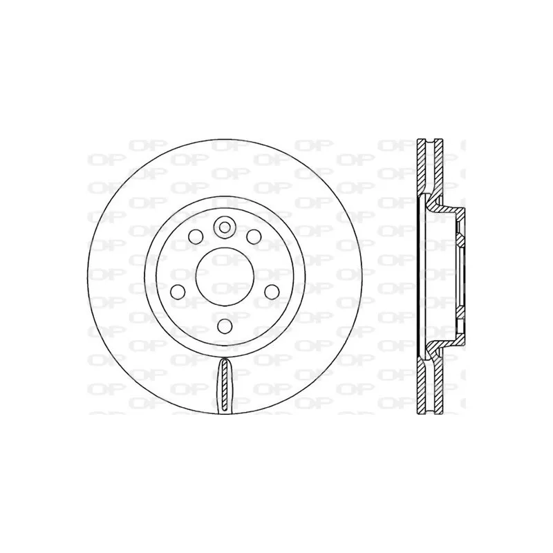Jeu de 2 disques de frein avant OPEN PARTS BDR2304.20