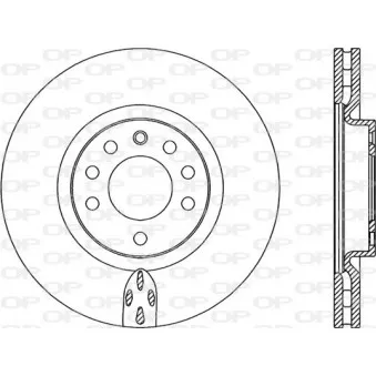 Jeu de 2 disques de frein avant OPEN PARTS BDR2308.20