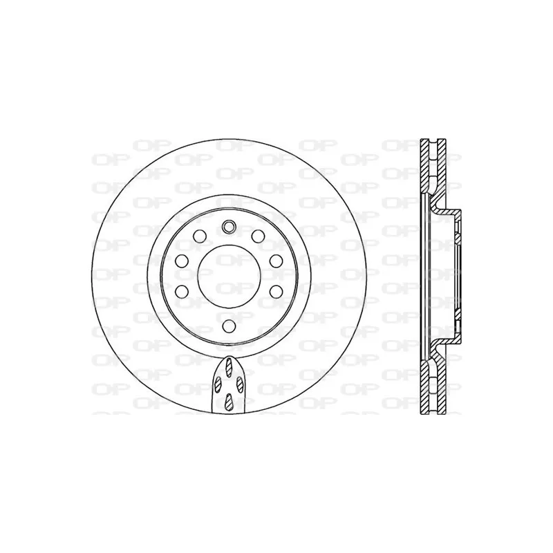 Jeu de 2 disques de frein avant OPEN PARTS BDR2308.20