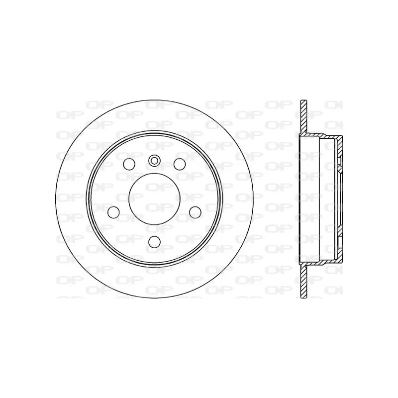 Jeu de 2 disques de frein arrière OPEN PARTS BDR2311.10