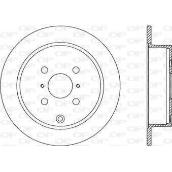 Jeu de 2 disques de frein arrière OPEN PARTS BDR2312.10