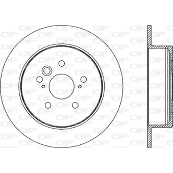 Jeu de 2 disques de frein arrière OPEN PARTS BDR2313.10