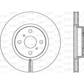Jeu de 2 disques de frein avant OPEN PARTS BDR2316.20