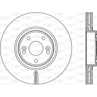 Jeu de 2 disques de frein avant OPEN PARTS BDR2323.20