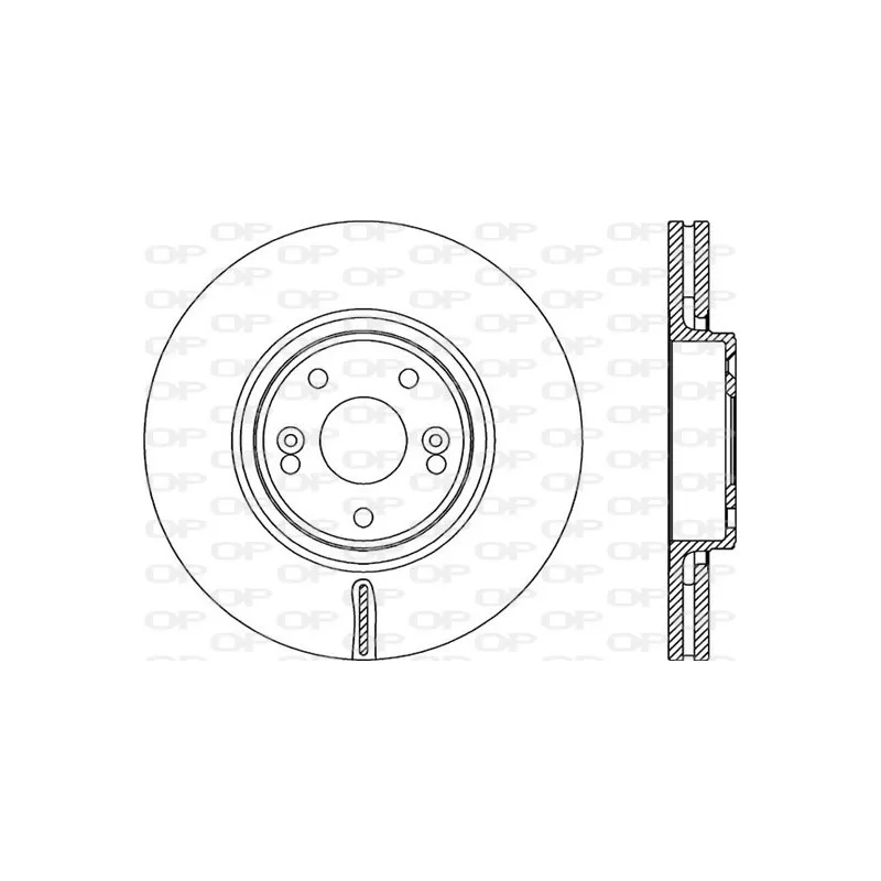 Jeu de 2 disques de frein avant OPEN PARTS BDR2323.20