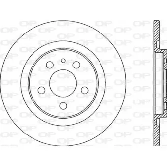 Jeu de 2 disques de frein arrière OPEN PARTS BDR2327.10
