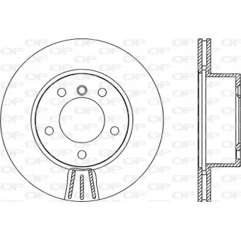 Jeu de 2 disques de frein avant OPEN PARTS BDR2328.20