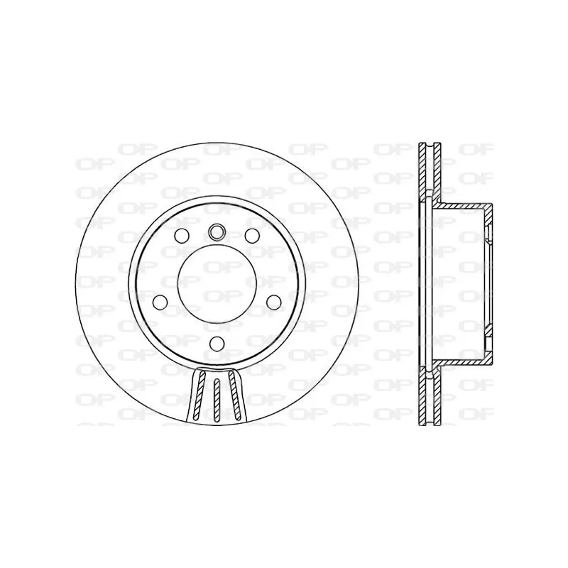 Jeu de 2 disques de frein avant OPEN PARTS BDR2328.20