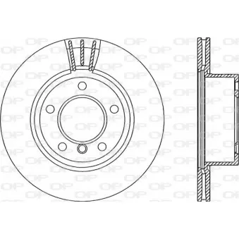Jeu de 2 disques de frein avant OPEN PARTS BDR2329.20