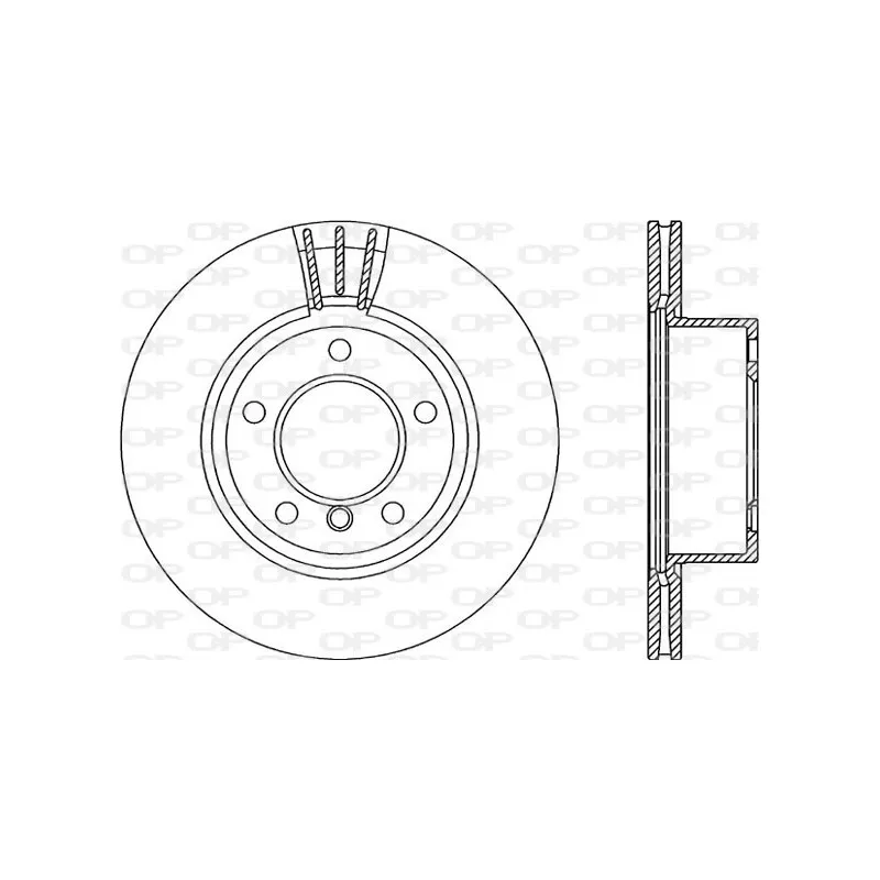 Jeu de 2 disques de frein avant OPEN PARTS BDR2329.20