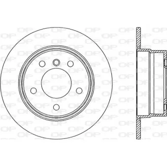Jeu de 2 disques de frein arrière OPEN PARTS BDR2330.10