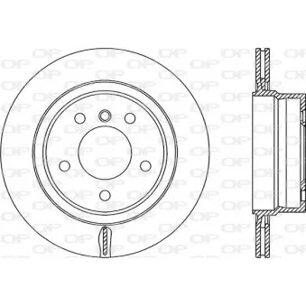Jeu de 2 disques de frein arrière OPEN PARTS BDR2331.20