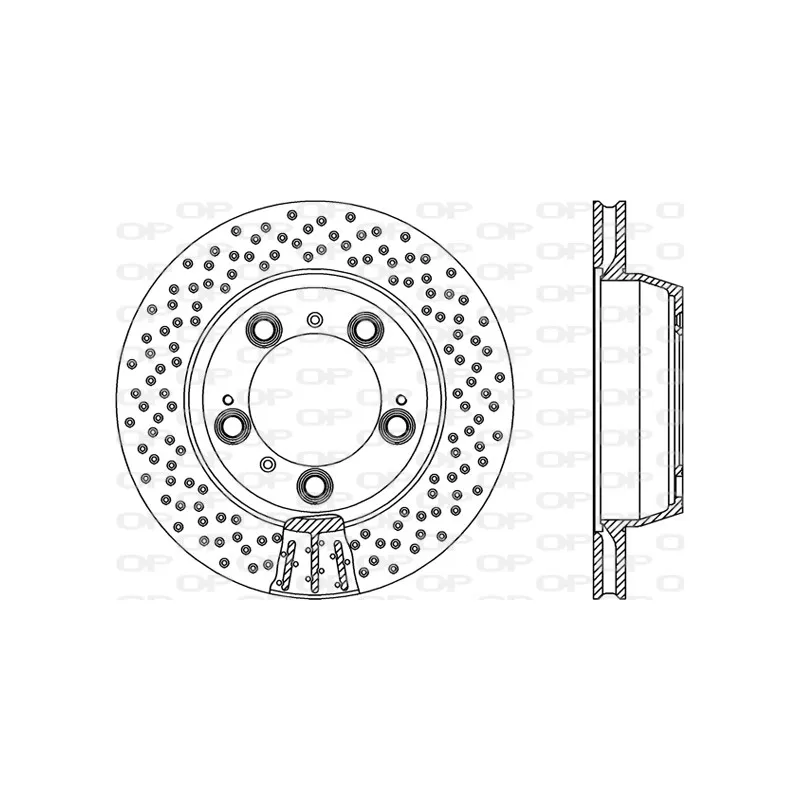 Jeu de 2 disques de frein arrière OPEN PARTS BDR2336.25