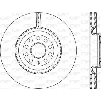 Jeu de 2 disques de frein avant OPEN PARTS BDR2337.20