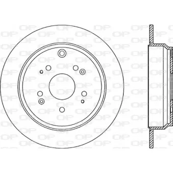 Jeu de 2 disques de frein arrière OPEN PARTS
