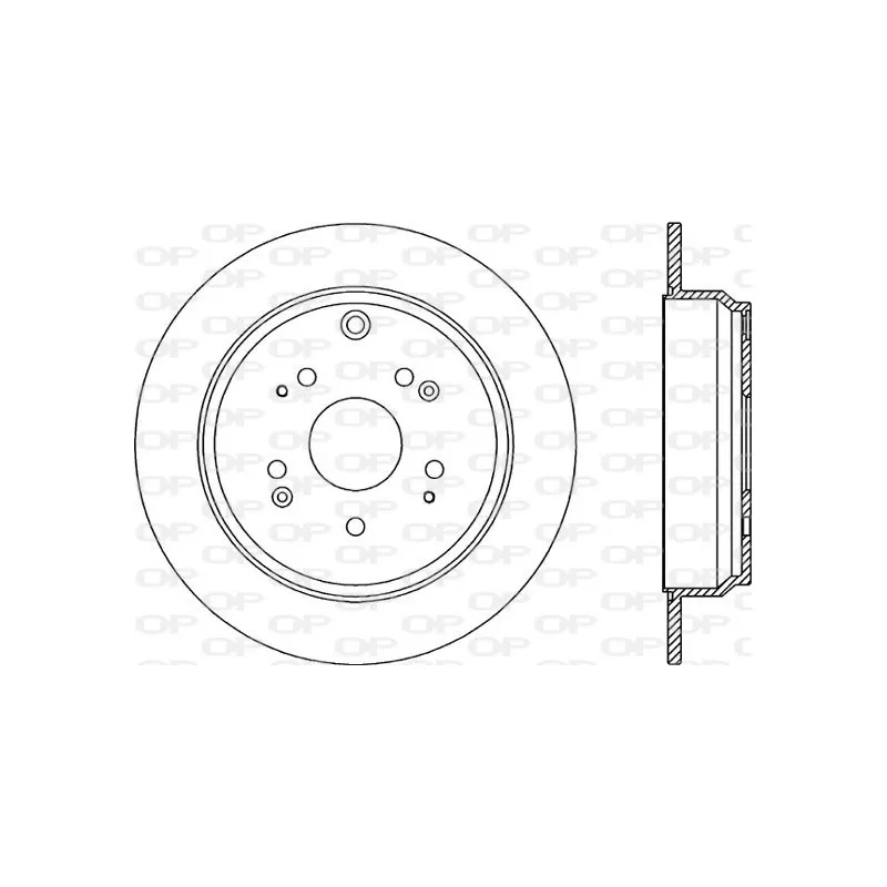 Jeu de 2 disques de frein arrière OPEN PARTS BDR2343.10