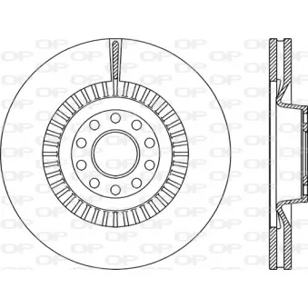 Jeu de 2 disques de frein avant OPEN PARTS BDR2348.20