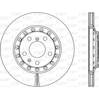 Jeu de 2 disques de frein arrière OPEN PARTS BDR2349.20