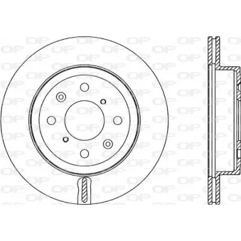 Jeu de 2 disques de frein avant OPEN PARTS BDR2353.20