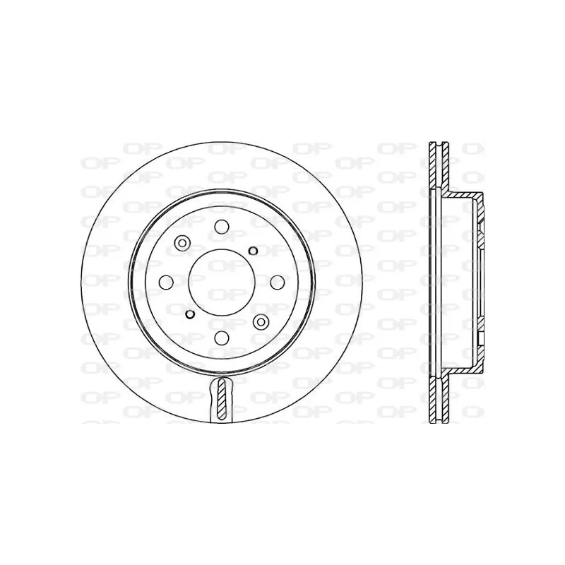 Jeu de 2 disques de frein avant OPEN PARTS BDR2353.20
