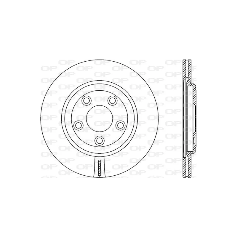 Jeu de 2 disques de frein arrière OPEN PARTS BDR2358.20