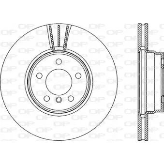 Jeu de 2 disques de frein avant OPEN PARTS BDR2361.20