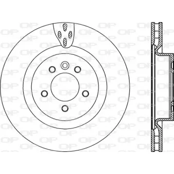 Jeu de 2 disques de frein avant OPEN PARTS BDR2362.20
