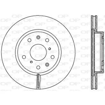 Jeu de 2 disques de frein avant OPEN PARTS BDR2367.20