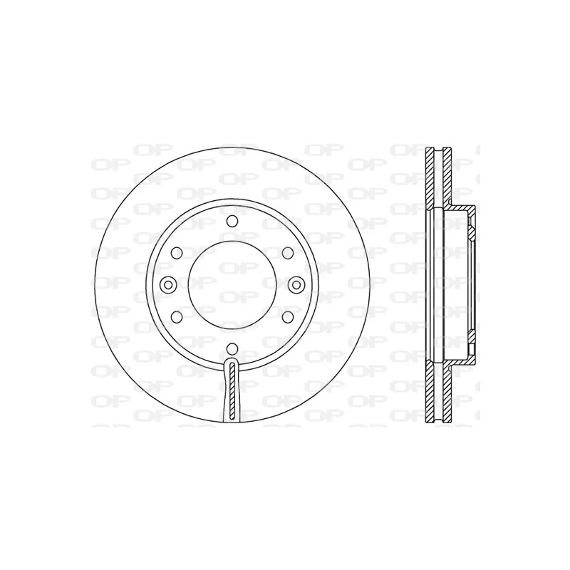 Jeu de 2 disques de frein avant OPEN PARTS BDR2371.20