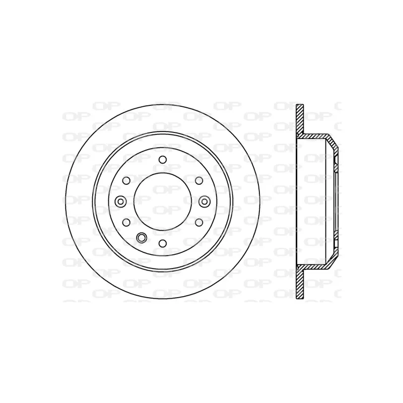 Jeu de 2 disques de frein arrière OPEN PARTS BDR2372.10