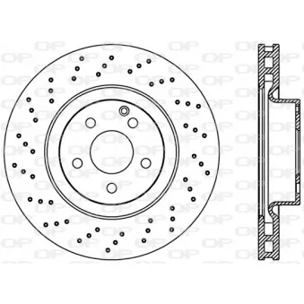 Jeu de 2 disques de frein avant OPEN PARTS