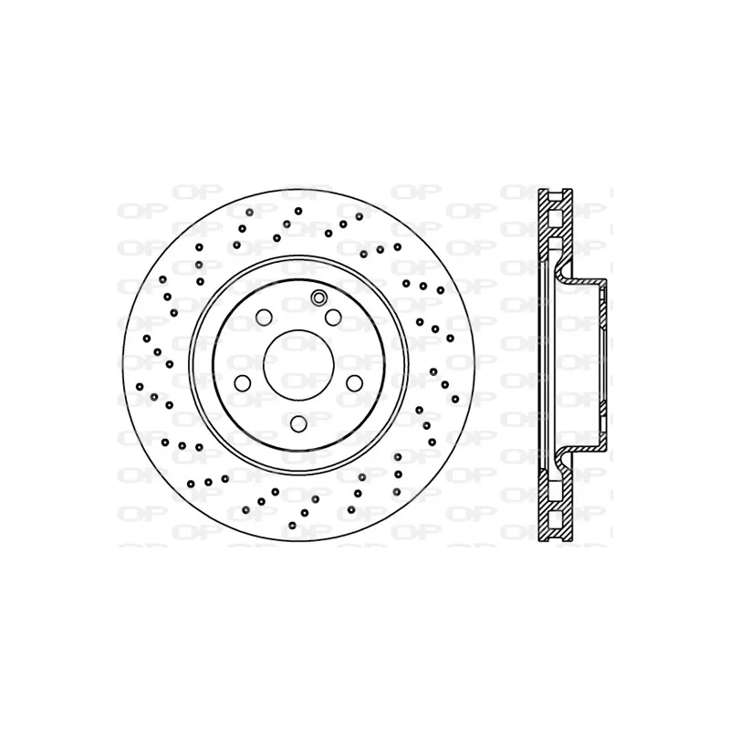 Jeu de 2 disques de frein avant OPEN PARTS BDR2373.25