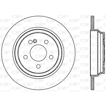 Jeu de 2 disques de frein arrière OPEN PARTS BDR2374.10